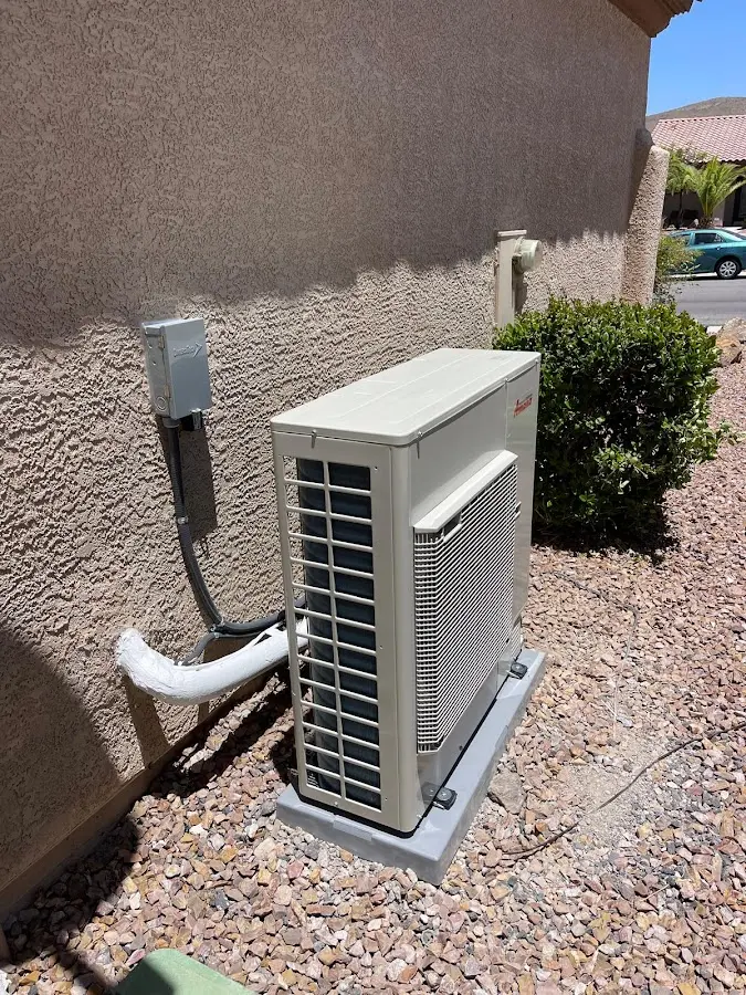Residential air conditioning condenser unit in Brookhaven